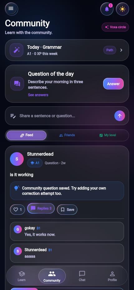 Connect: another view of the app
