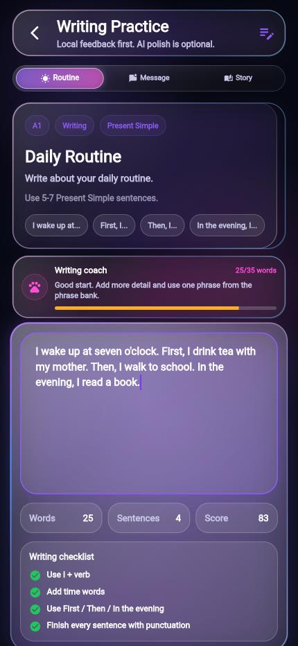 Writing · Speakery